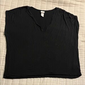 H&M Black V-Neck Blouse